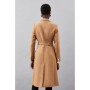 Italian Manteco Wool Forever Notch Neck Midi Coat