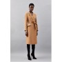 Italian Manteco Wool Forever Notch Neck Midi Coat