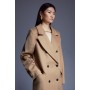 Italian Manteco Wool Textured Double Breasted Coat