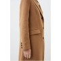 Italian Manteco Wool Mix Single Breasted Midi Coat