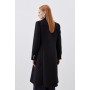 Italian Manteco Wool Mix Military Double Breasted Midi Coat