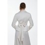 Satin Back Crepe Belted Wrap Jacket