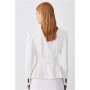 Drape Detail Belted Soft Blazer