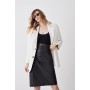 Compact Stretch Strong Shoulder Tailored Longline Blazer