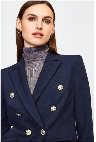 Tailored Button Military Blazer