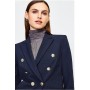 Tailored Button Military Blazer