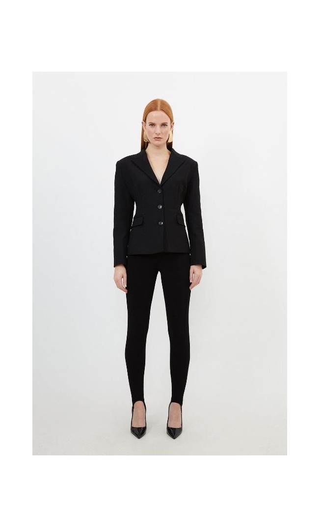 Compact Stretched Tailored Darted Blazer