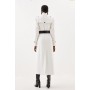 Compact Stretch Belted Double Breasted Maxi Tailored Coat