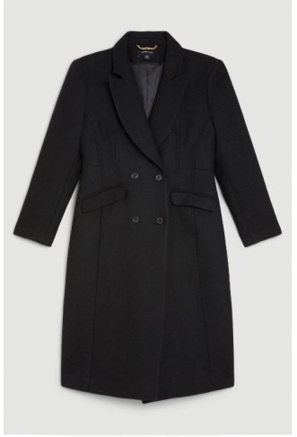 Italian Manteco Wool Hourglass Coat