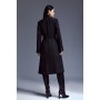 Italian Manteco Wool Forever Notch Neck Midi Coat