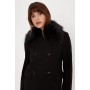 Maxi Length Double Breasted Fur Collar Dolly Coat