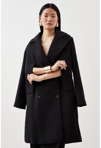 Italian Manteco Wool Cape Over Coat