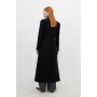 Italian Manteco Wool Maxi Double Breasted Tailored Coat