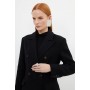 Italian Manteco Wool Maxi Double Breasted Tailored Coat