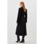 Italian Manteco Wool Belted Collared Coat