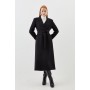 Italian Manteco Wool Belted Collared Coat