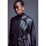 Leather Oversize Trench Coat