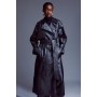 Leather Oversize Trench Coat