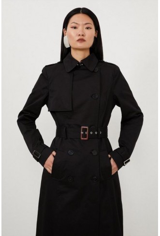 Tailored Classic Belted Trench Coat