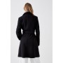 Wool Wrap Button Coat