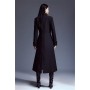 Compact Stretch Double Breasted Pleat Coat