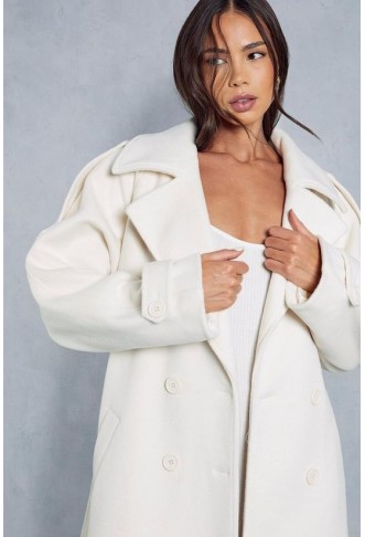 Premium Oversized Wool Look Trench Coat