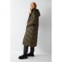 Teddy Lined Padded Maxi Duvet Coat