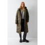 Teddy Lined Padded Maxi Duvet Coat