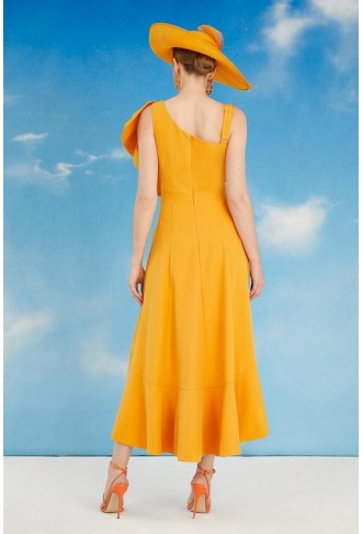 Lisa Tan Ruffle One Shoulder Dress