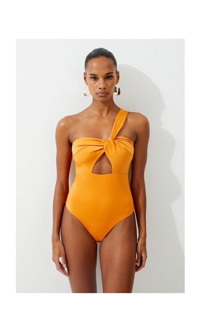 Slinky Cut Out Asymmetric Swimsuit