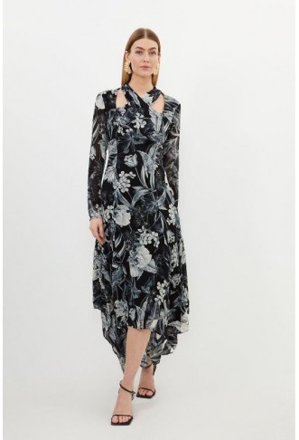 Petite Mono Floral Viscose...