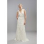 Premium Corded Embroidery Bridal Maxi Dress With Belt