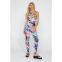 Floral Print Halter Neck Bodycon Jumpsuit