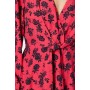 Petite Red Floral Printed Midi Dress