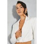 PREMIUM SATIN CROPPED BLAZER