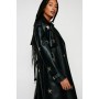 Premium Metallic Star Detail Trench Coat