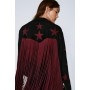 Suede Fringed Star Biker Jacket