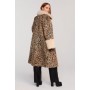 Plus Size Premium Wool Blend Animal Swing Coat