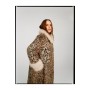 Plus Size Premium Wool Blend Animal Swing Coat