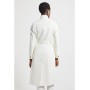 Ivory Italian Wool Belted Notch Neck Coat