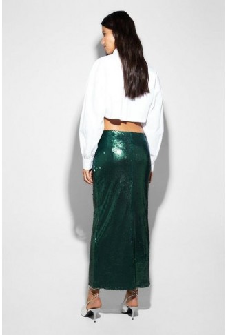 Sequin Maxi Skirt