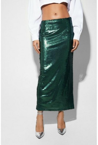 Sequin Maxi Skirt