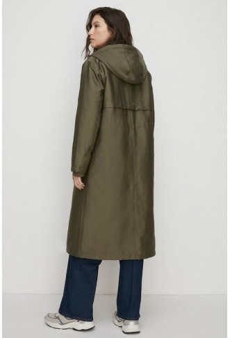 Padded Winter Longline Parka Coat