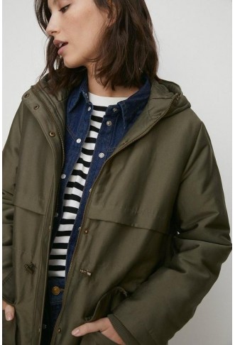 Padded Winter Longline Parka Coat