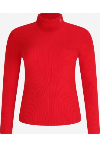 Calvin Klein Jeans Curve Sweater in Red