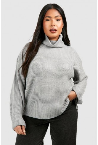 Plus Chunky Roll Neck...