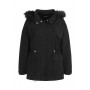 PLUS FAUX FUR LINED HOODED PARKA COAT