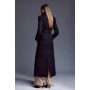 Tailored Wool Blend High Neck Belted Maxi Coat