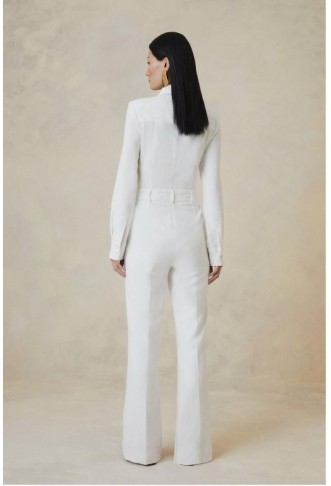 Petite The Founder Compact Stretch Tailored Jumpsuit