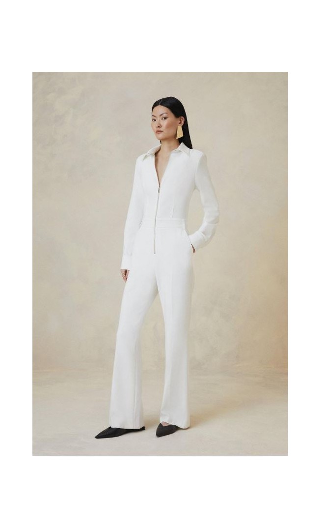 Petite The Founder Compact Stretch Tailored Jumpsuit